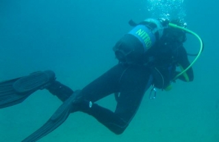 buzo en el mar